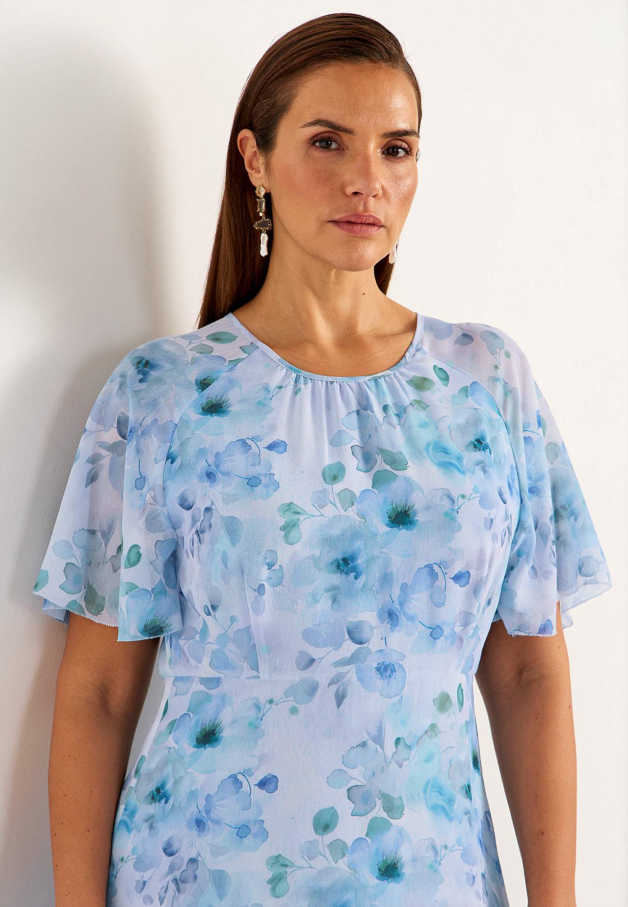 Floral chiffon dress