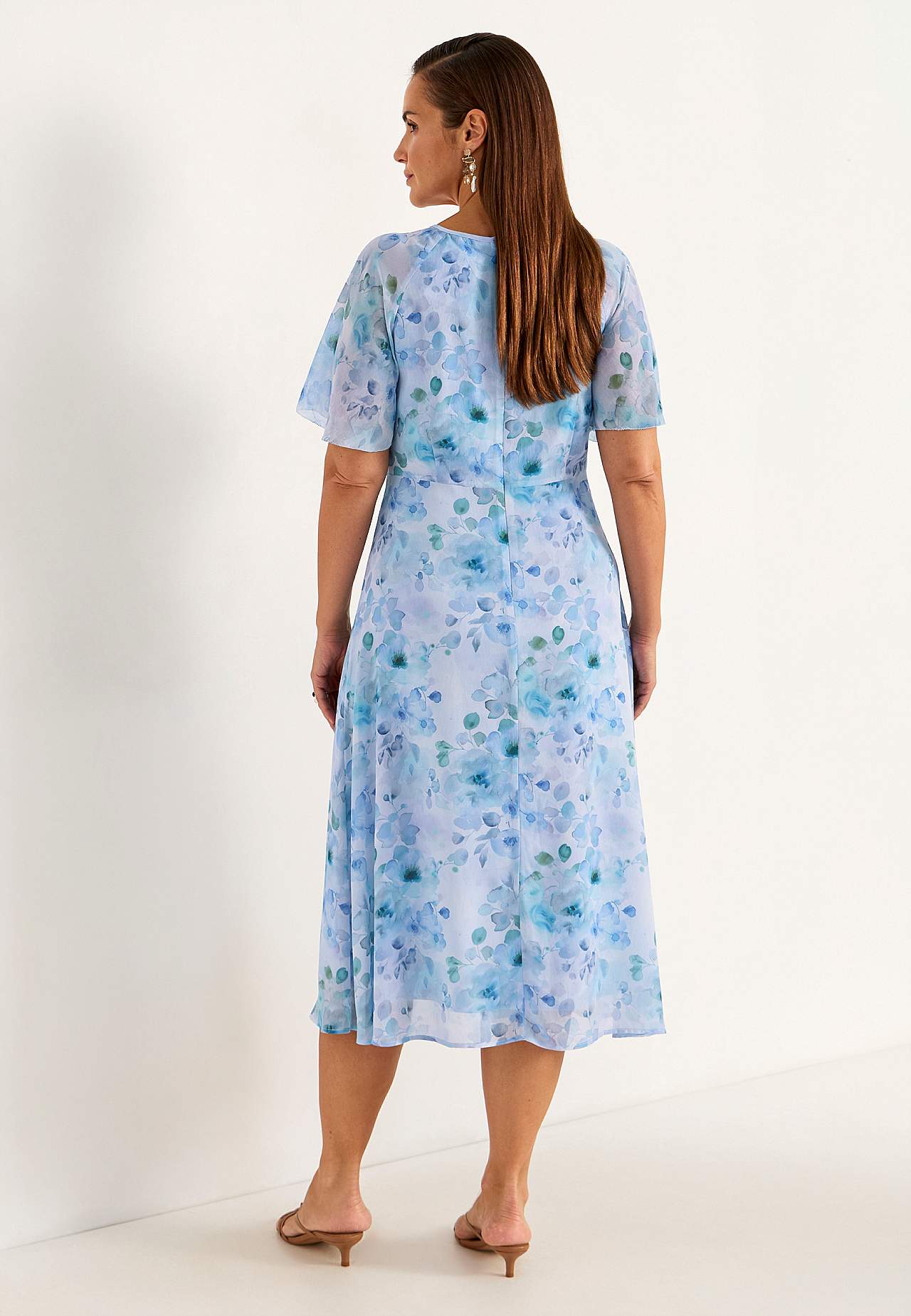 Floral chiffon dress