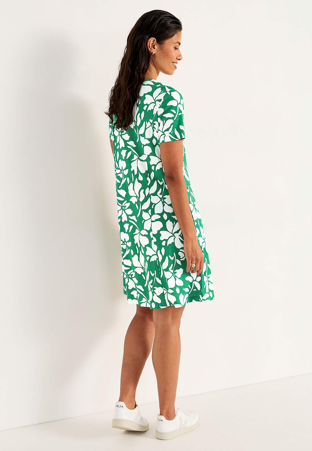 Jersey dress with pockets