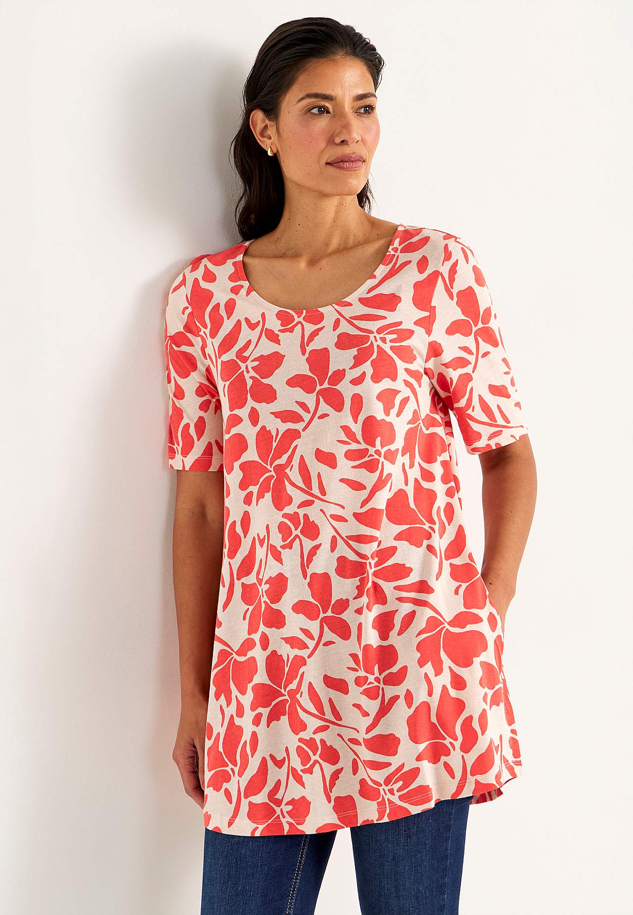 Jersey tuniq with pockets