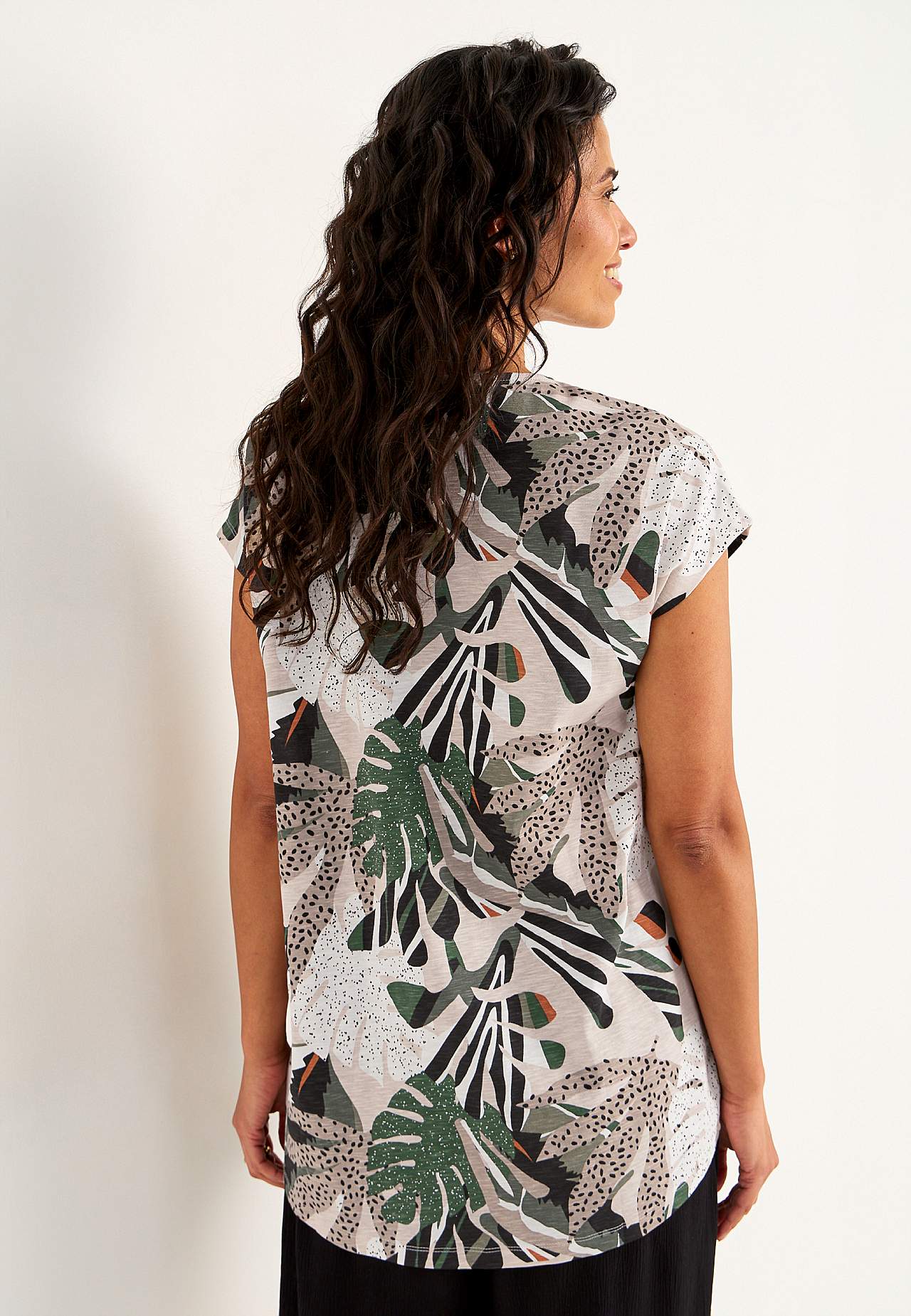 Short-sleeved jersey tuniq