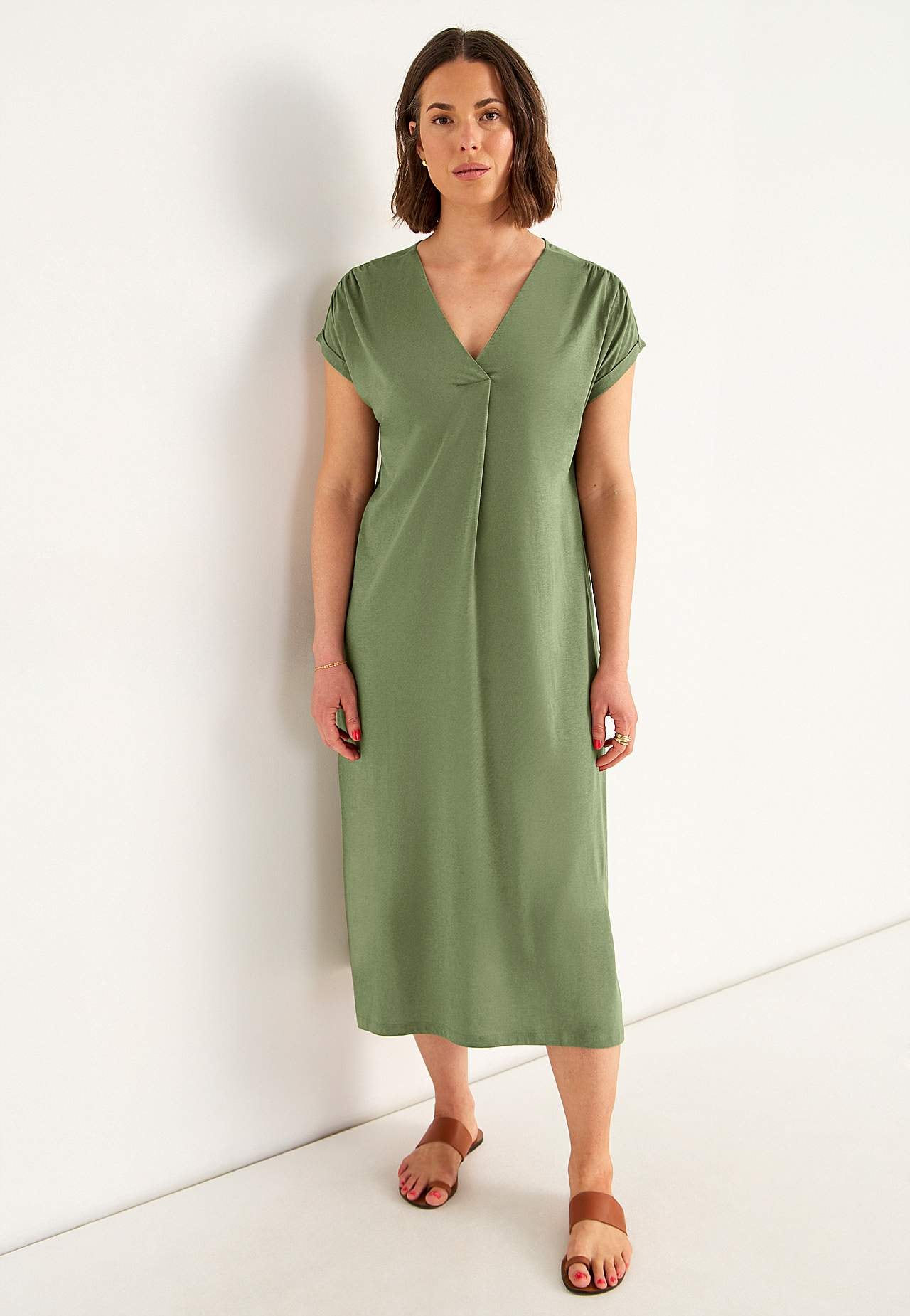 Jersey dress in modal mix