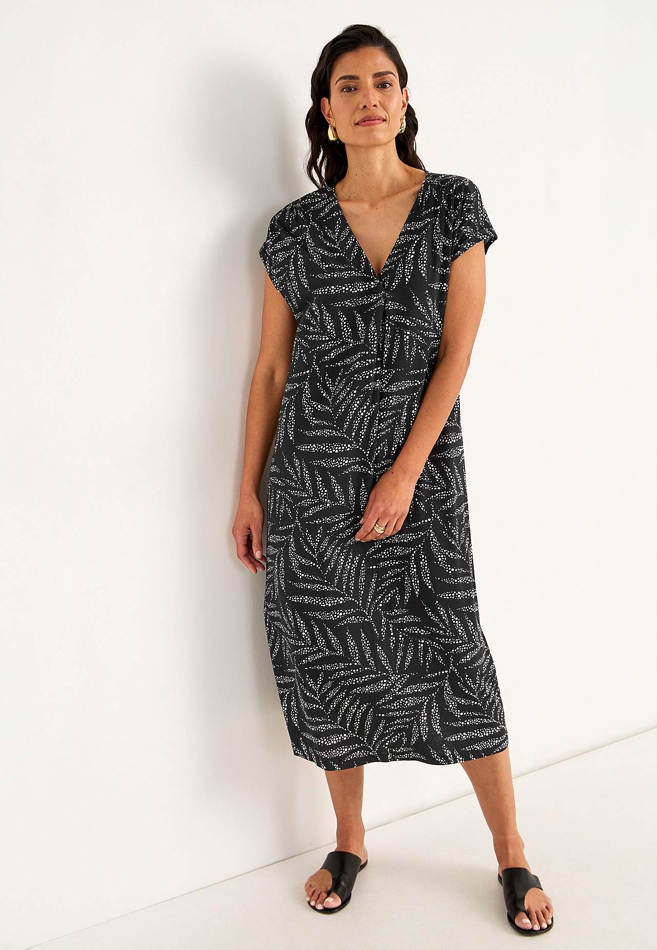 Jersey dress in modal mix