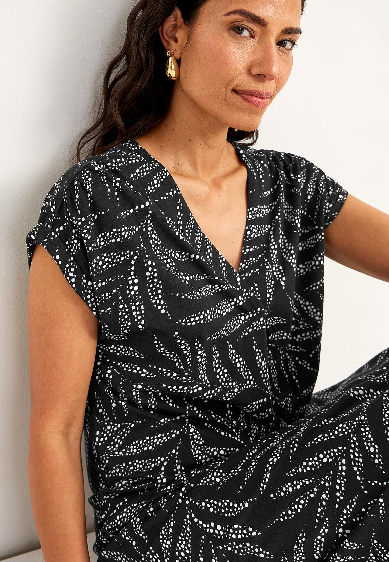 Jersey dress in modal mix
