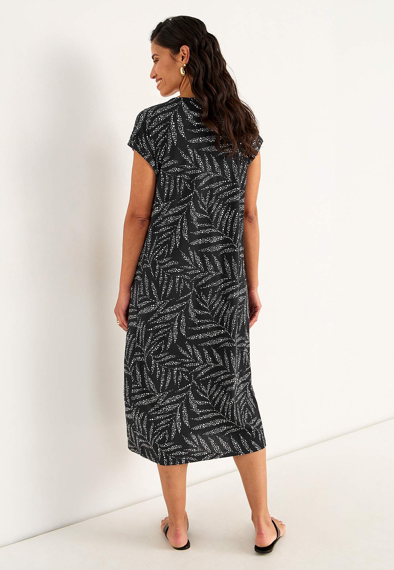 Jersey dress in modal mix