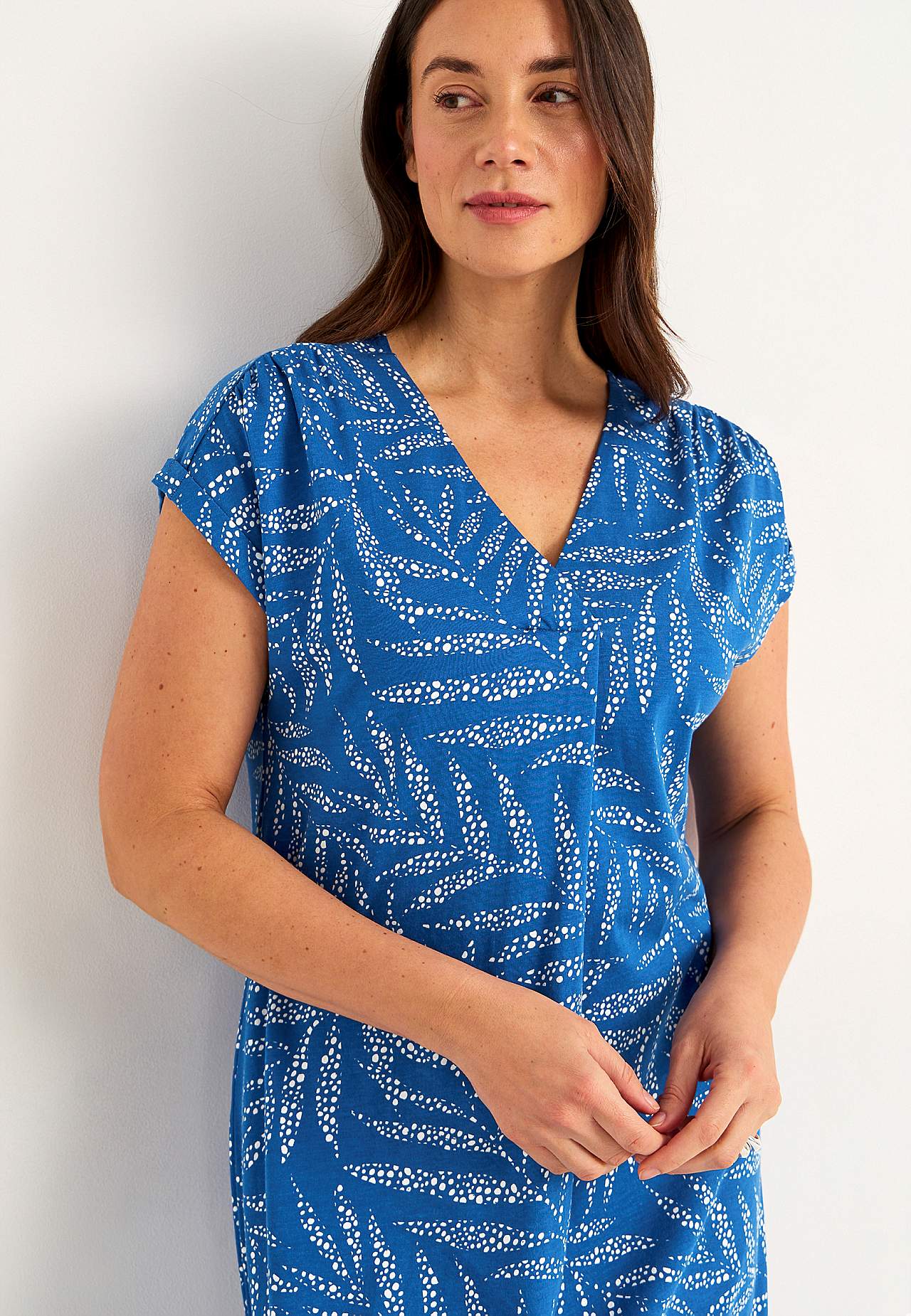 Jersey dress in modal mix