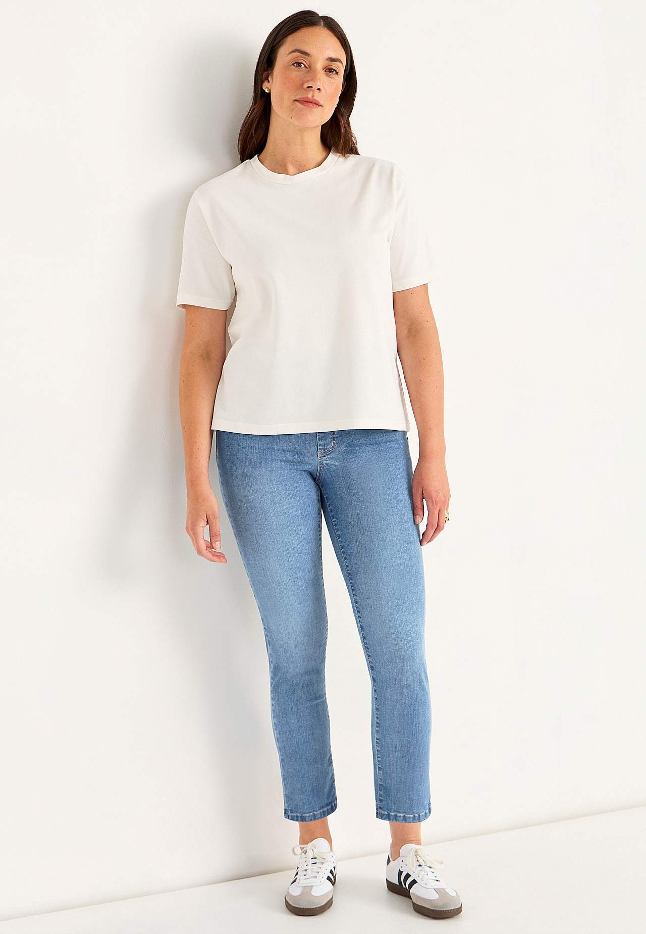 Super comfortable ankle jeans in denim