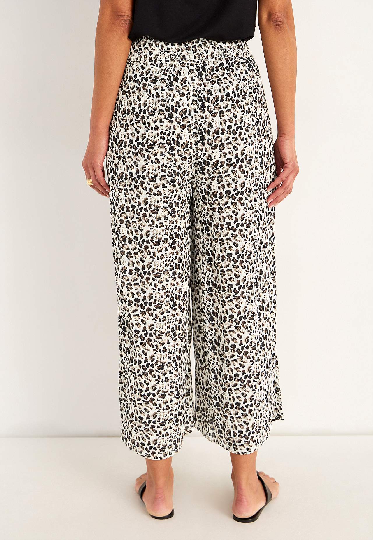 Crepe culotte trousers