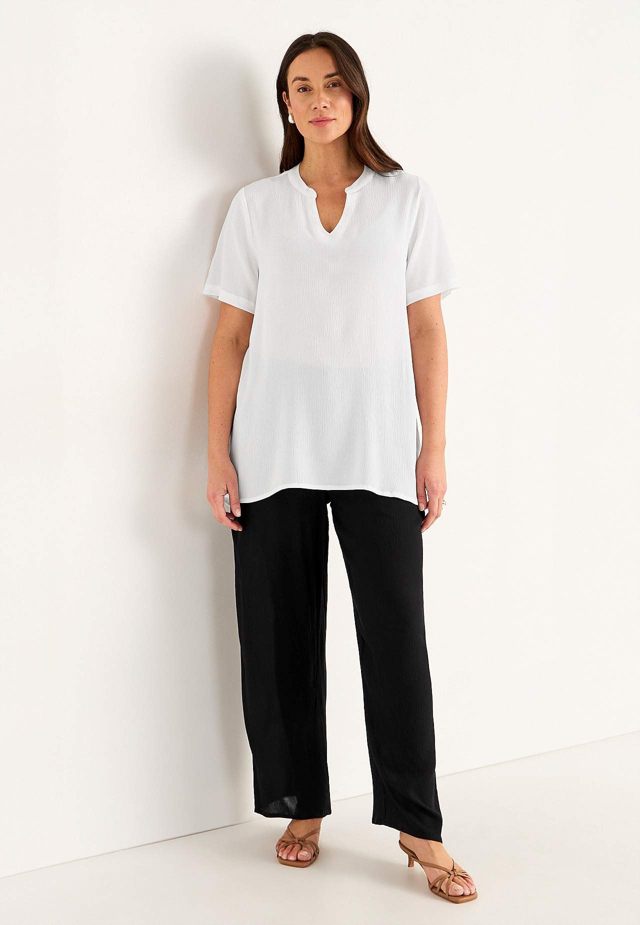 Crepe tunic