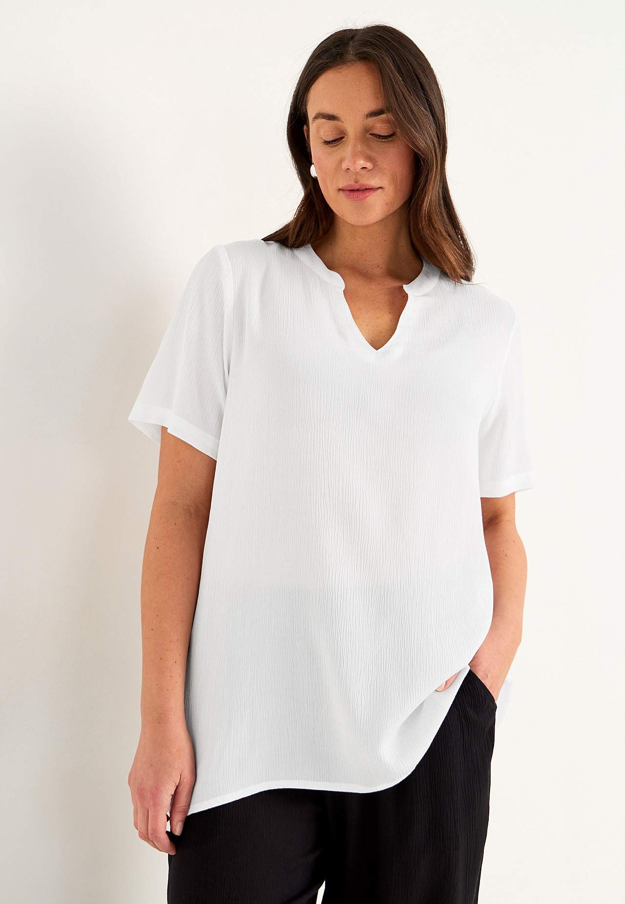 Crepe tunic