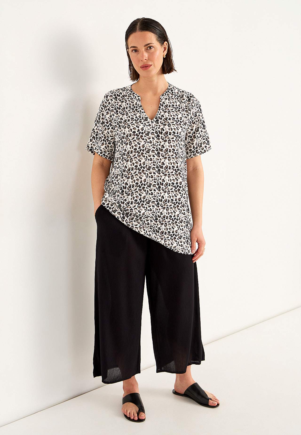 Crepe tunic