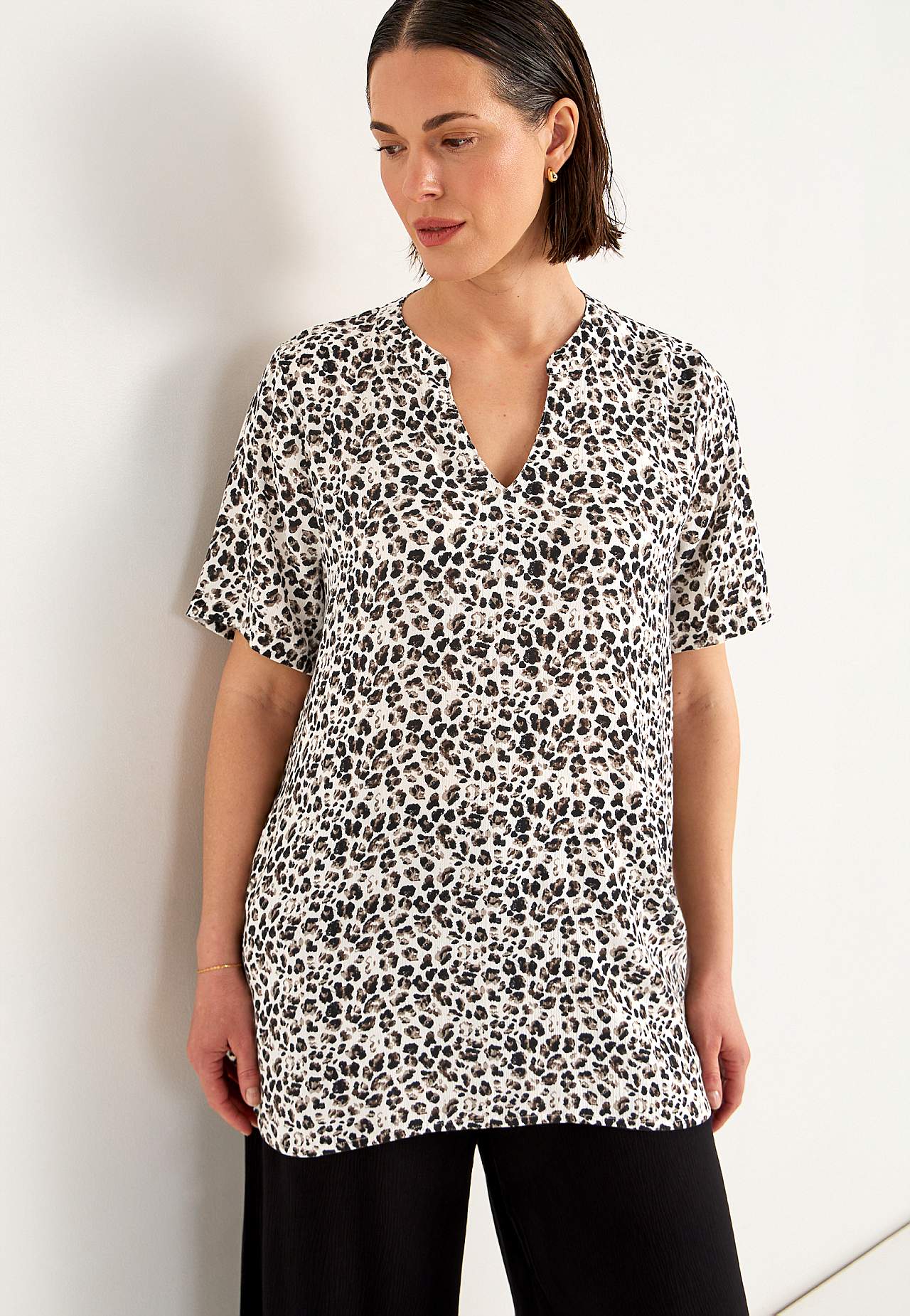 Crepe tunic