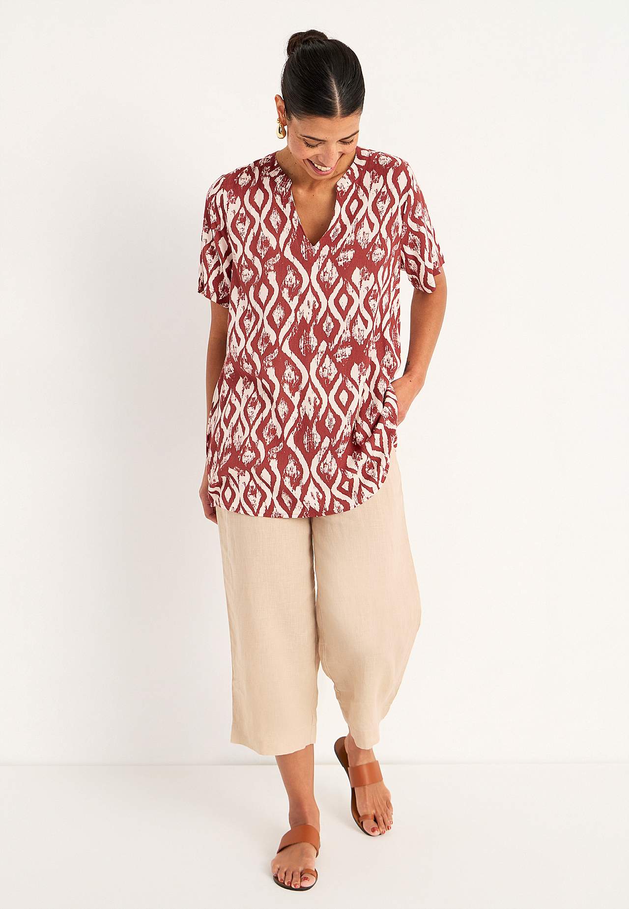 Crepe tunic