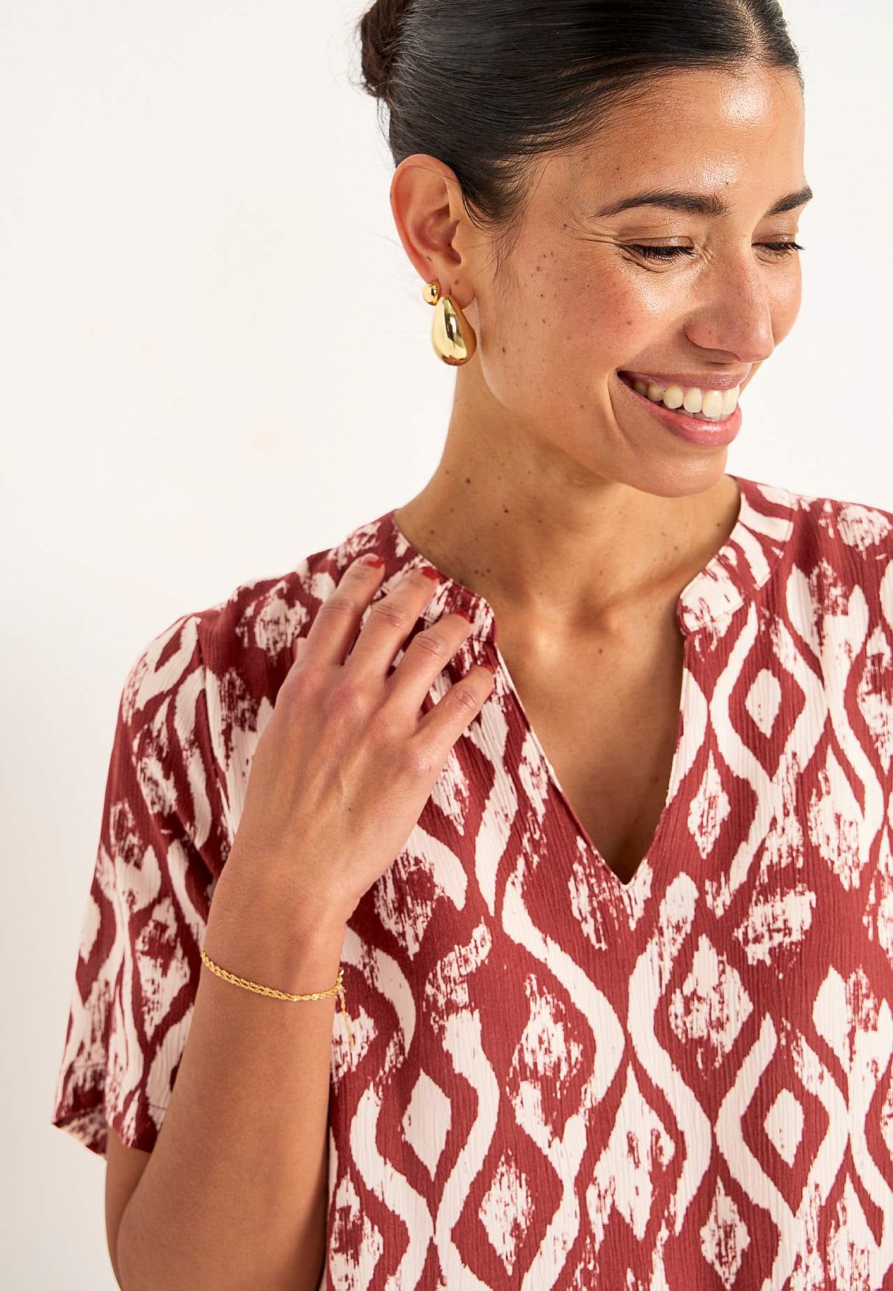 Crepe tunic