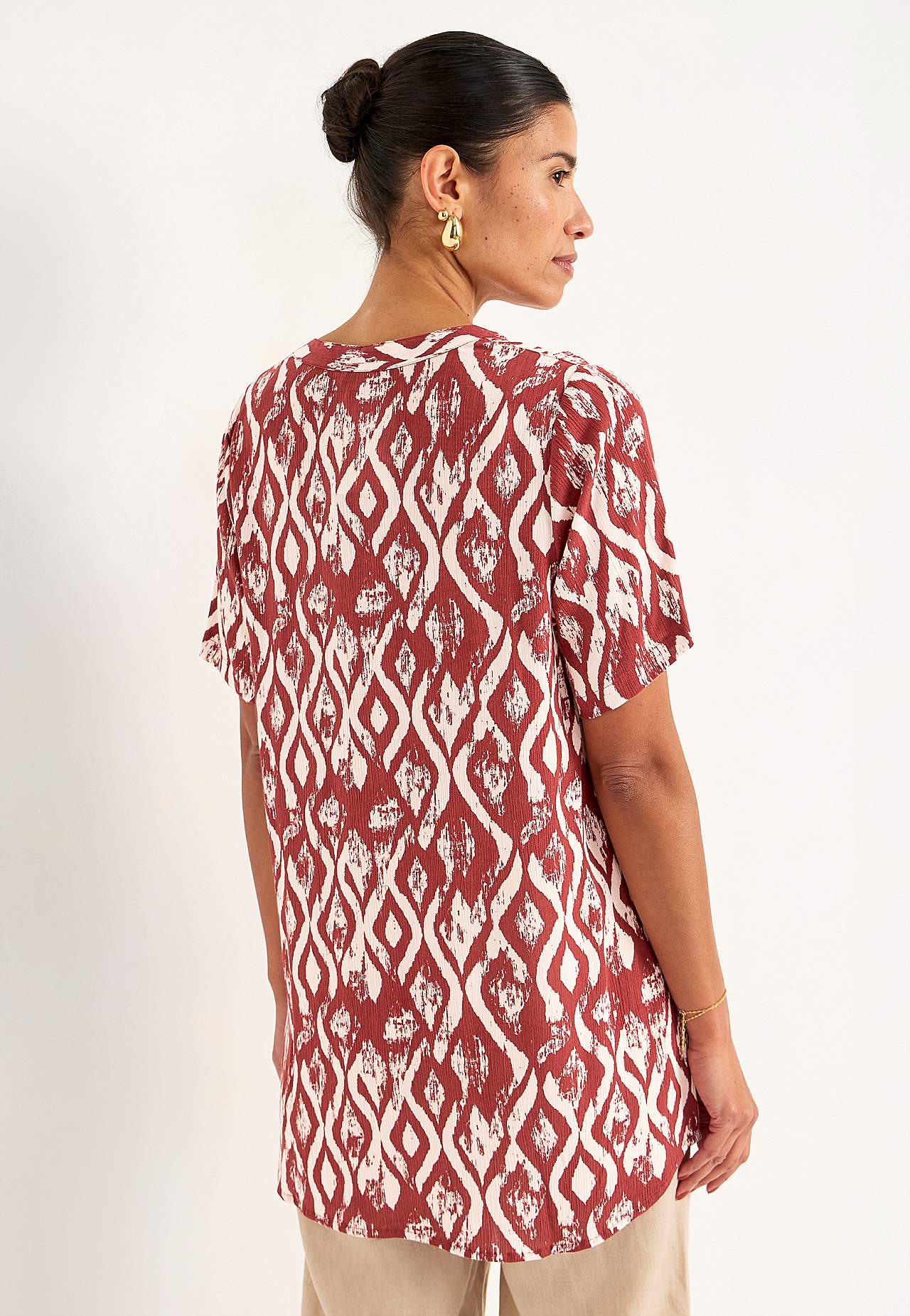 Crepe tunic