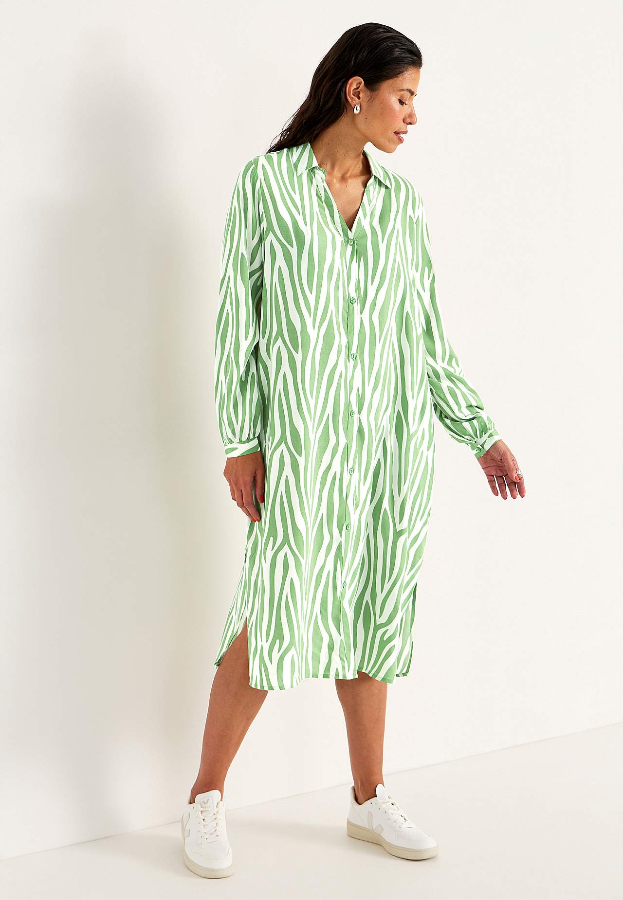 Woven dress with pockets