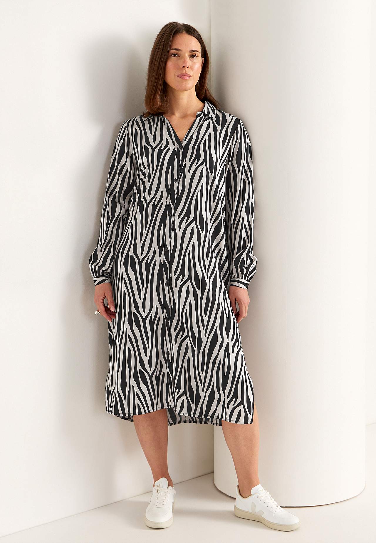 Woven dress with pockets