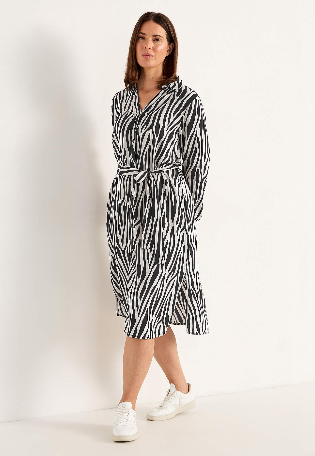 Woven dress with pockets