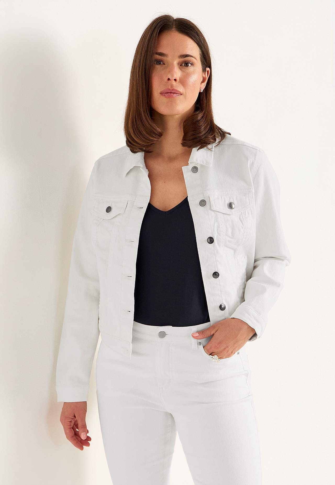 Stretchy denim jacket