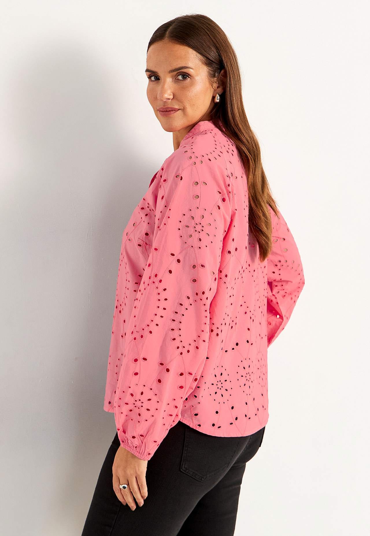 Blouse with embroidery