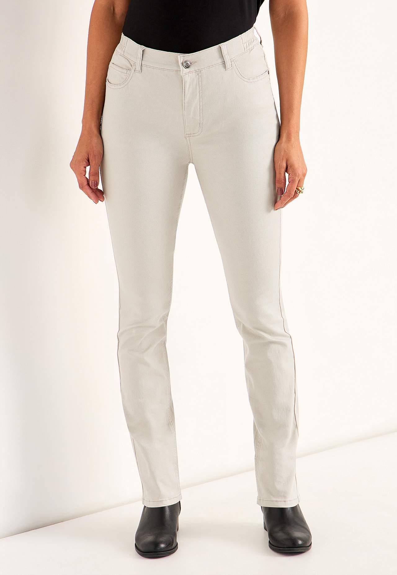 Jeans with elasticized waist