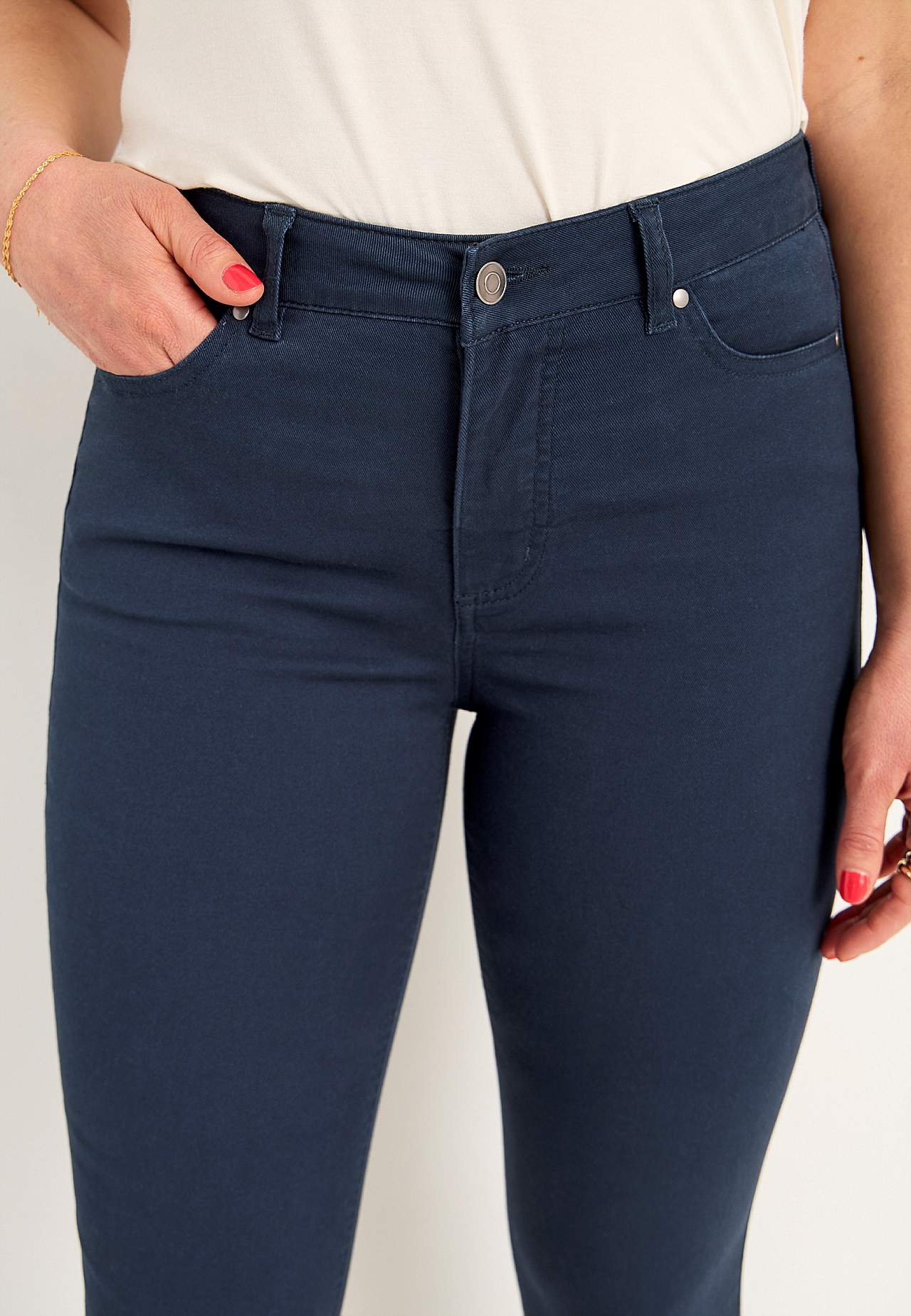 Slightly slimmer ankle jeans