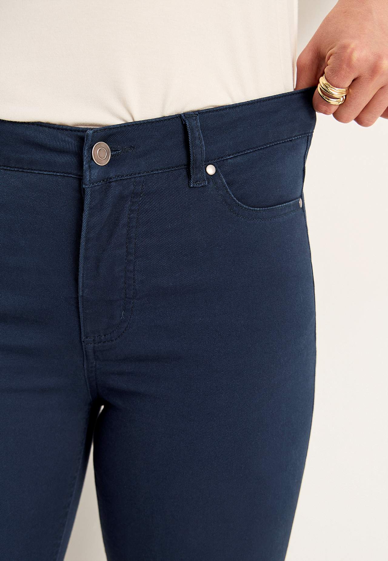 Slightly slimmer ankle jeans