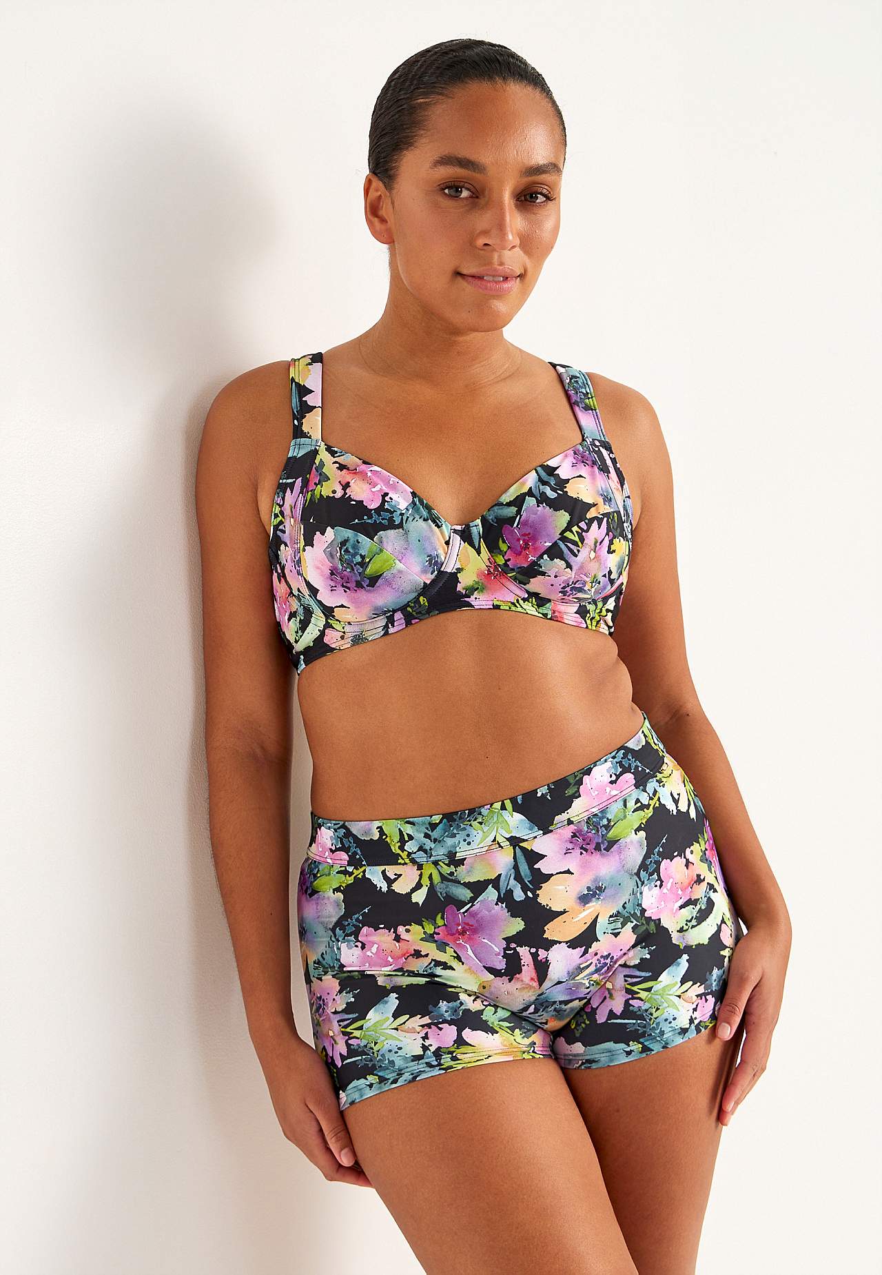 Unpadded bikini bra