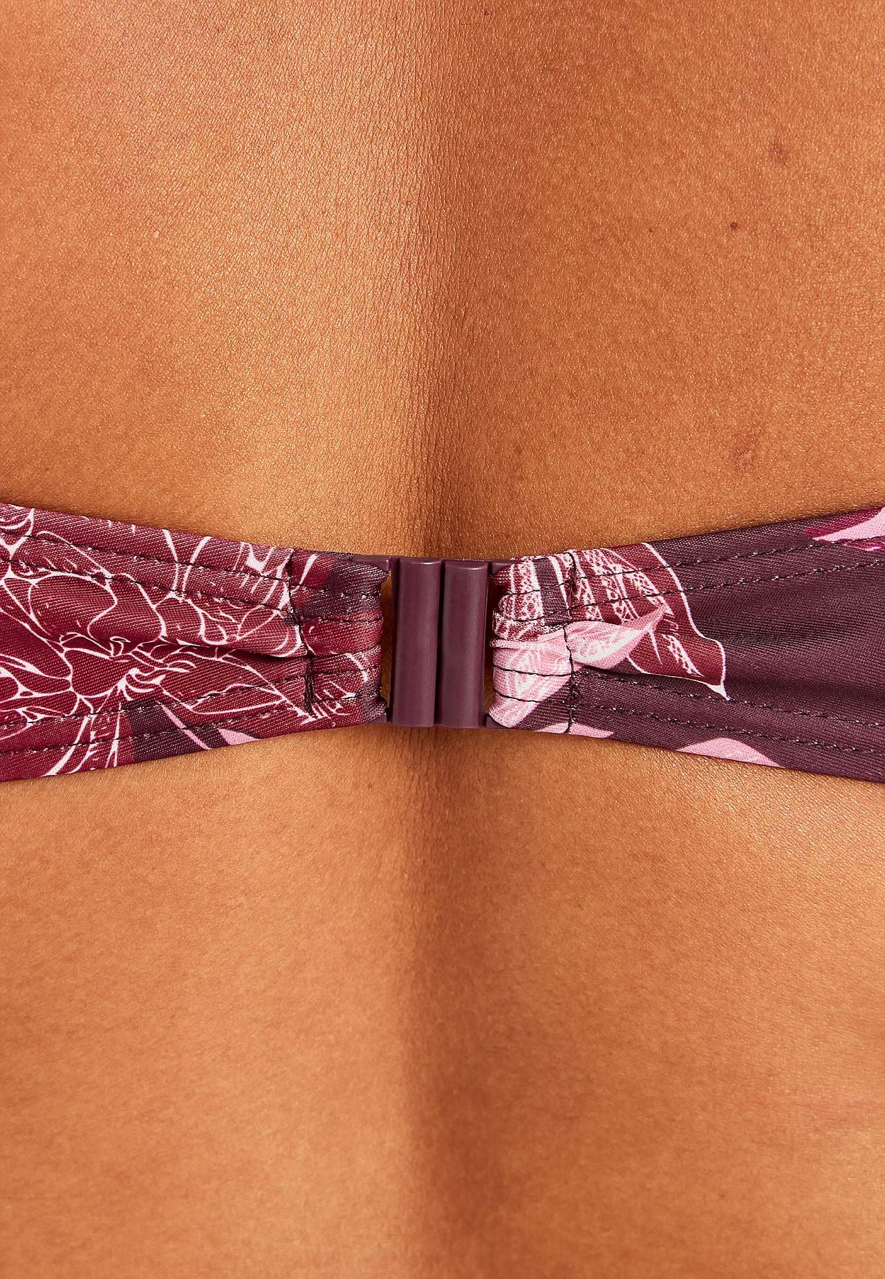 Patterned bikini bra