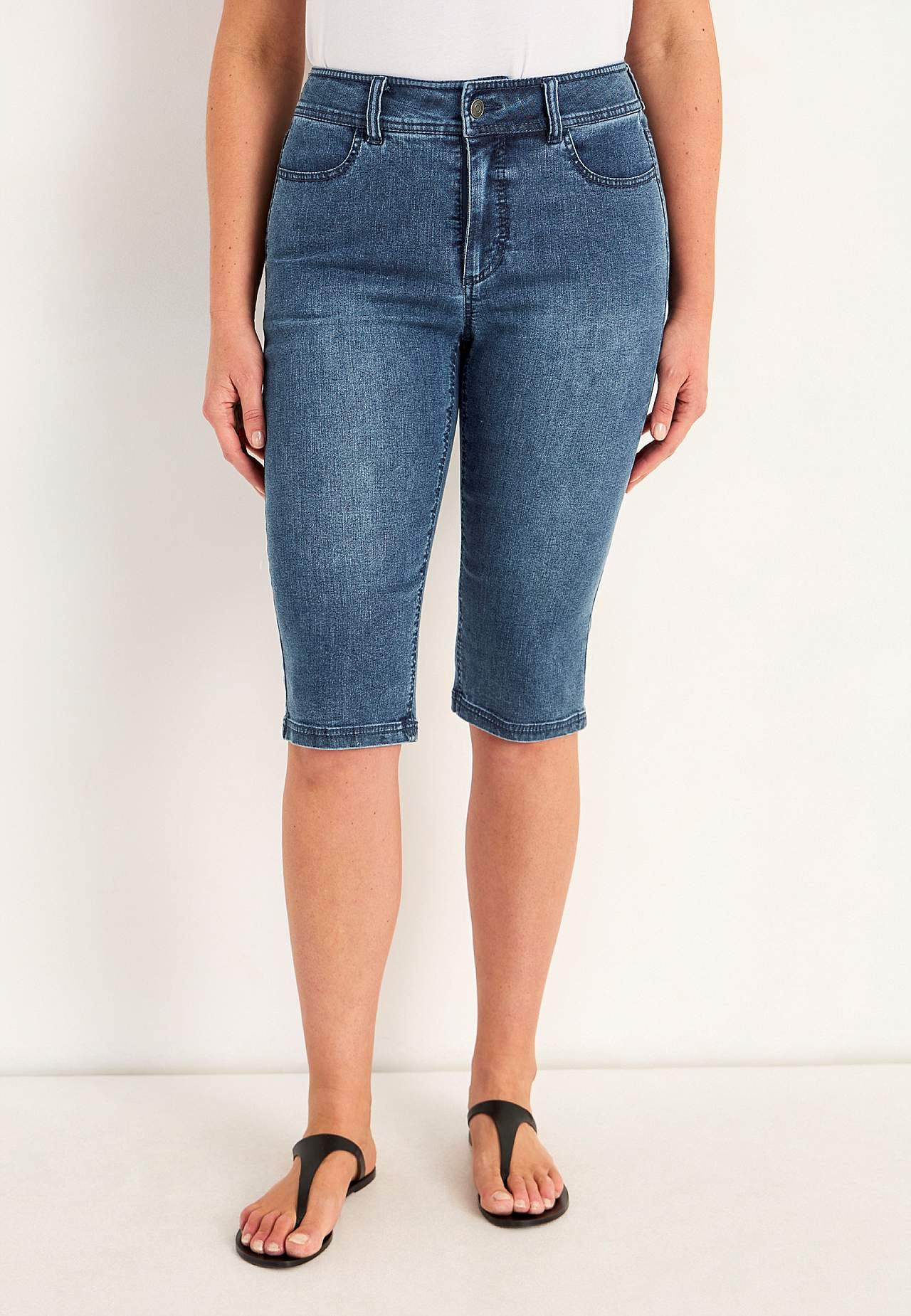 Crop jeans with superstretch