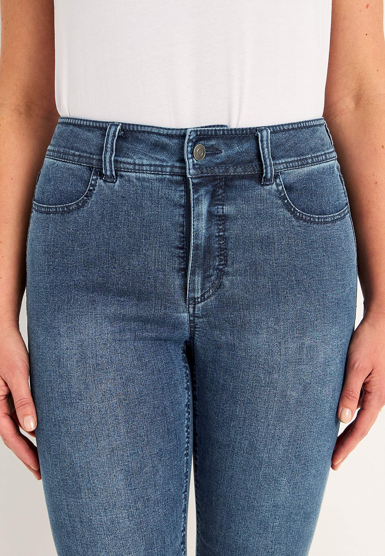 Crop jeans with superstretch