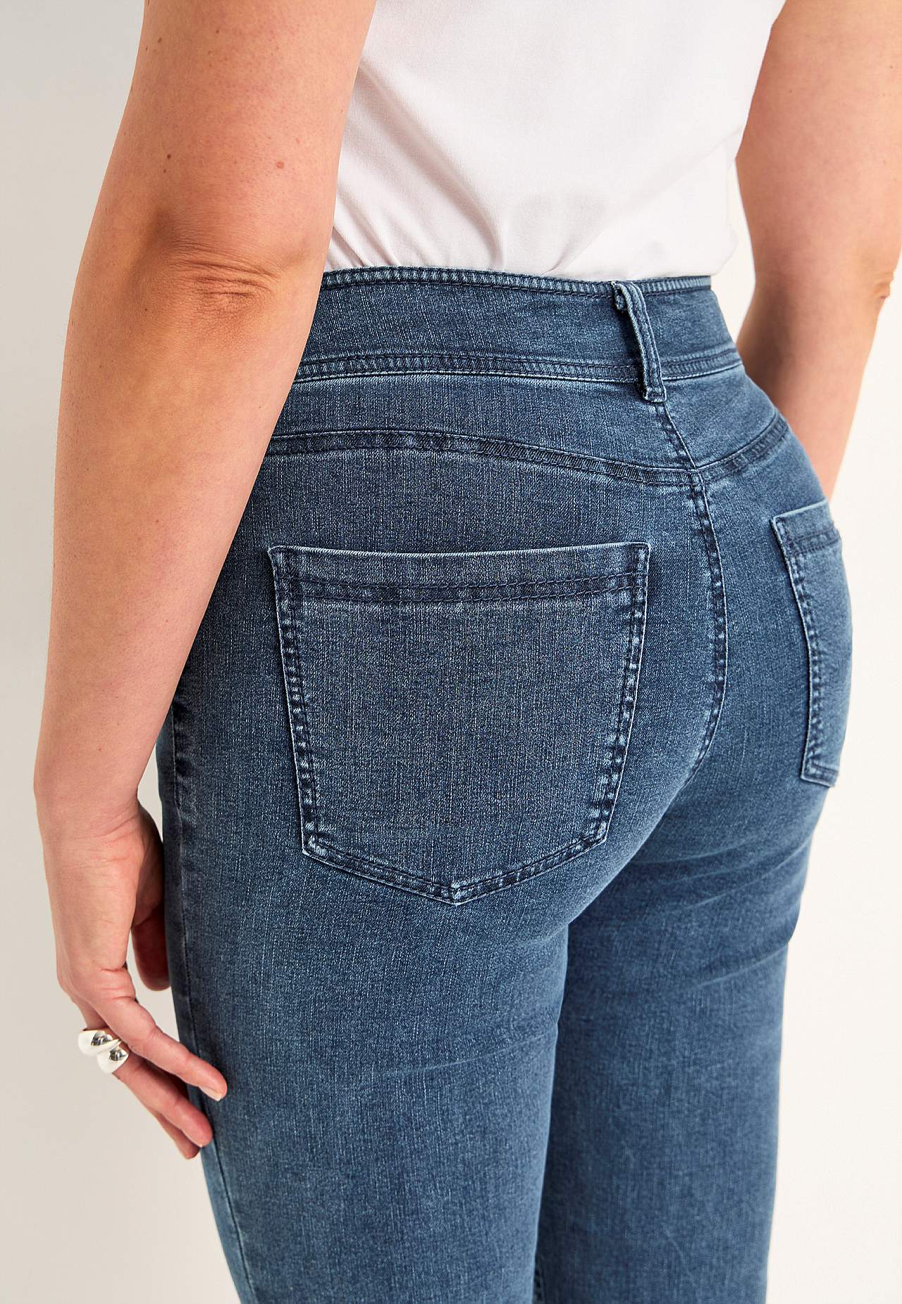 Crop jeans with superstretch