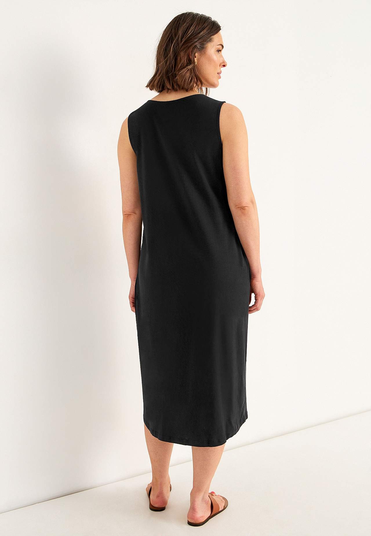 Jersey dress with pockets