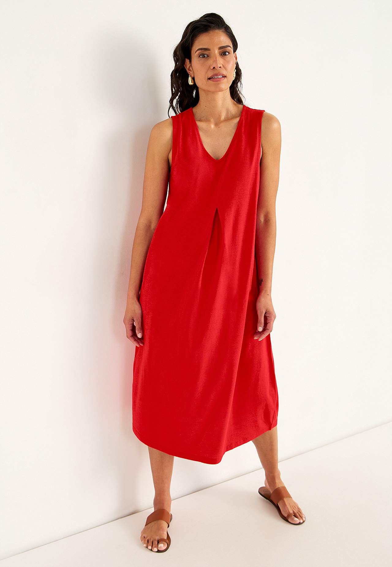 Jersey dress with pockets