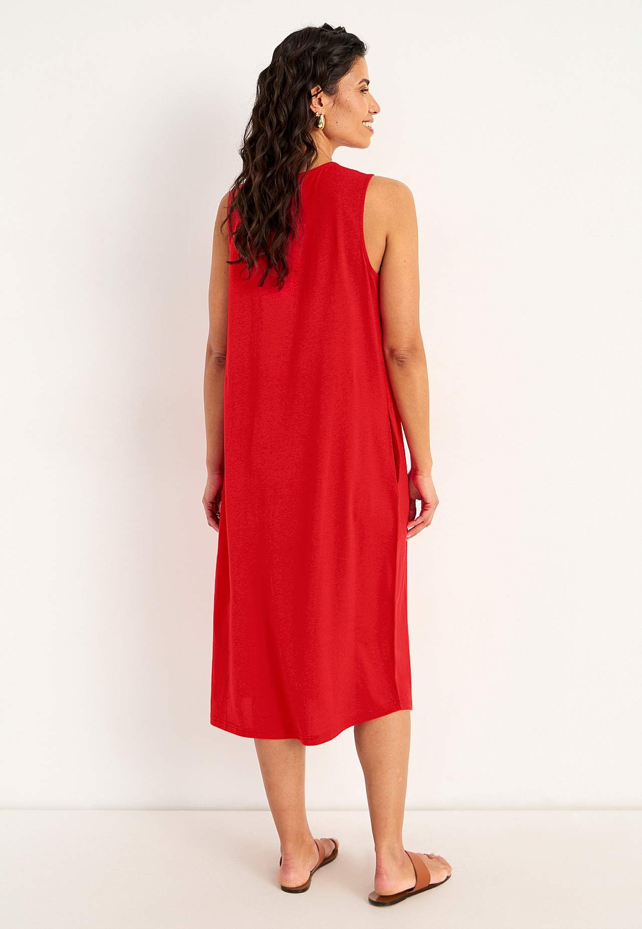 Jersey dress with pockets