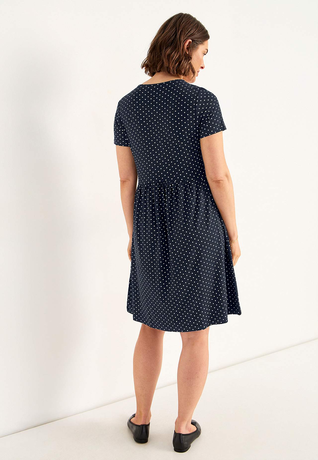 Jersey dress with pockets