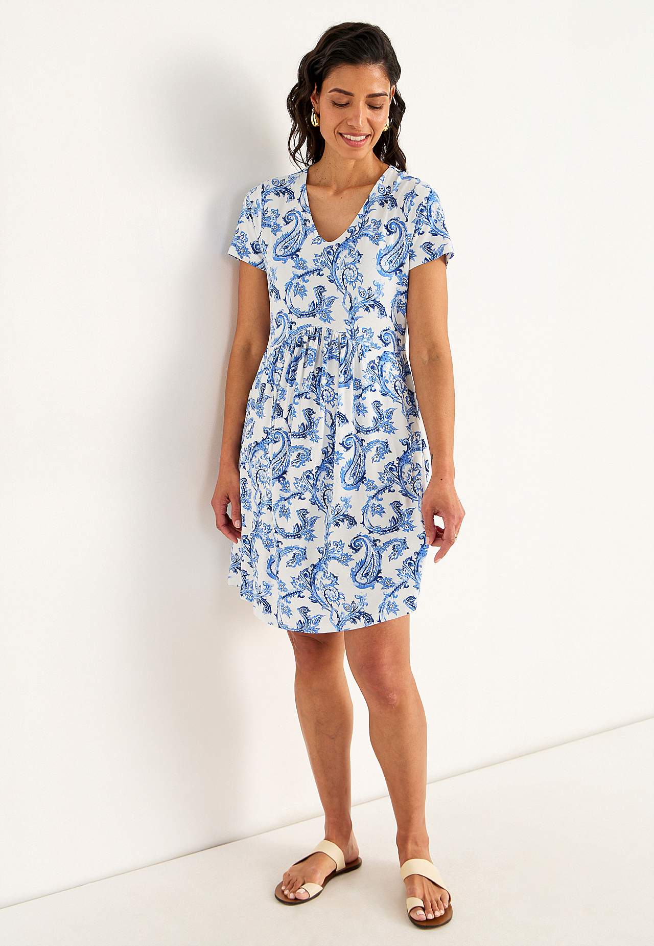 Jersey dress with pockets