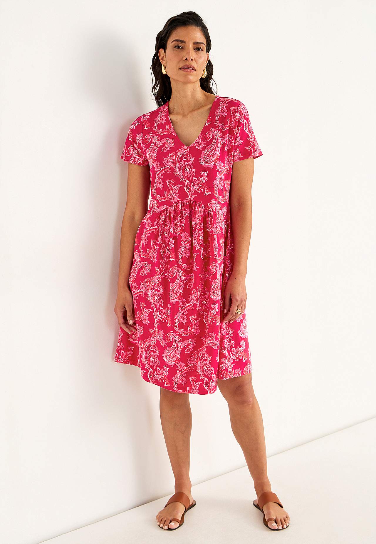 Jersey dress with pockets