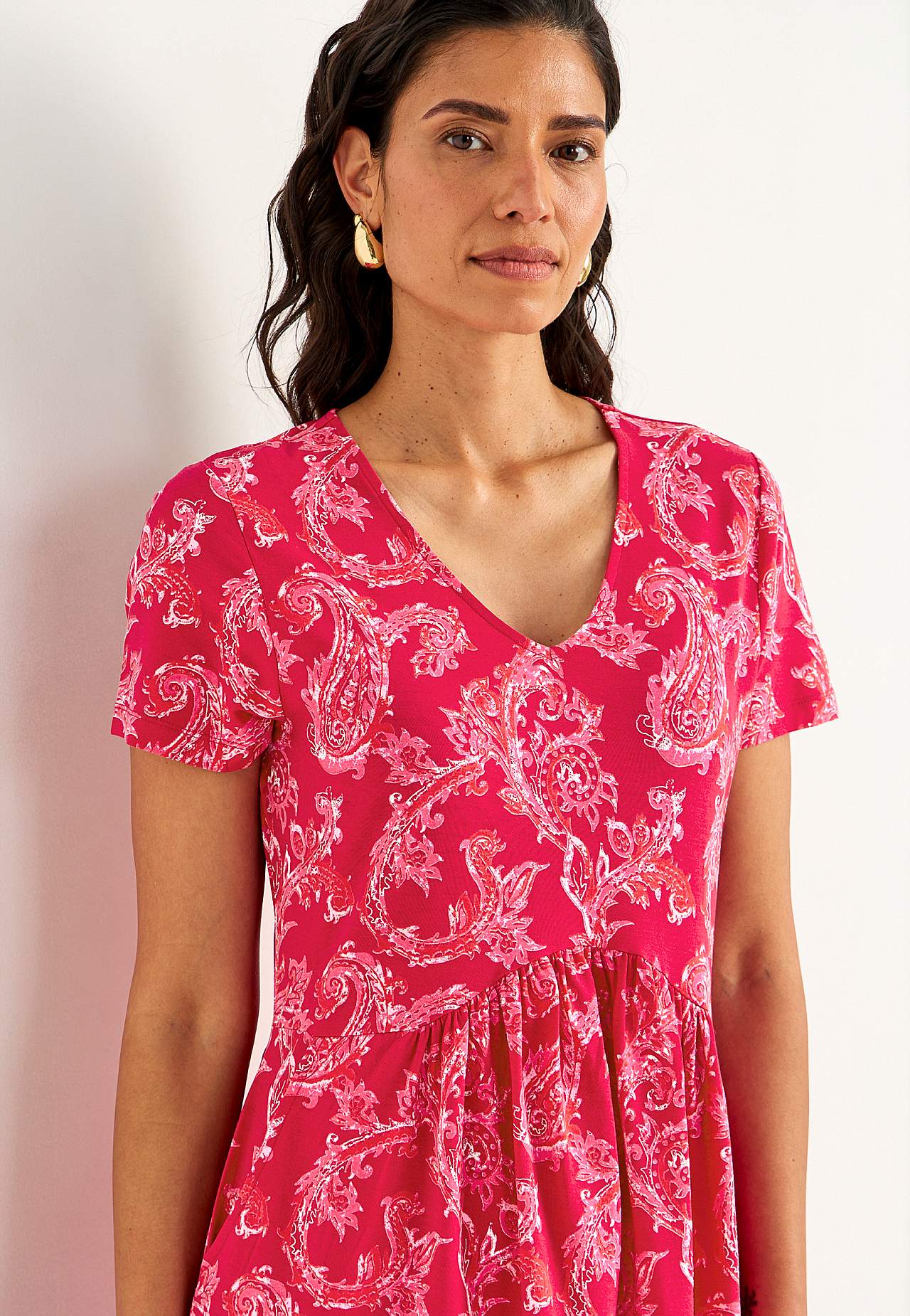 Jersey dress with pockets