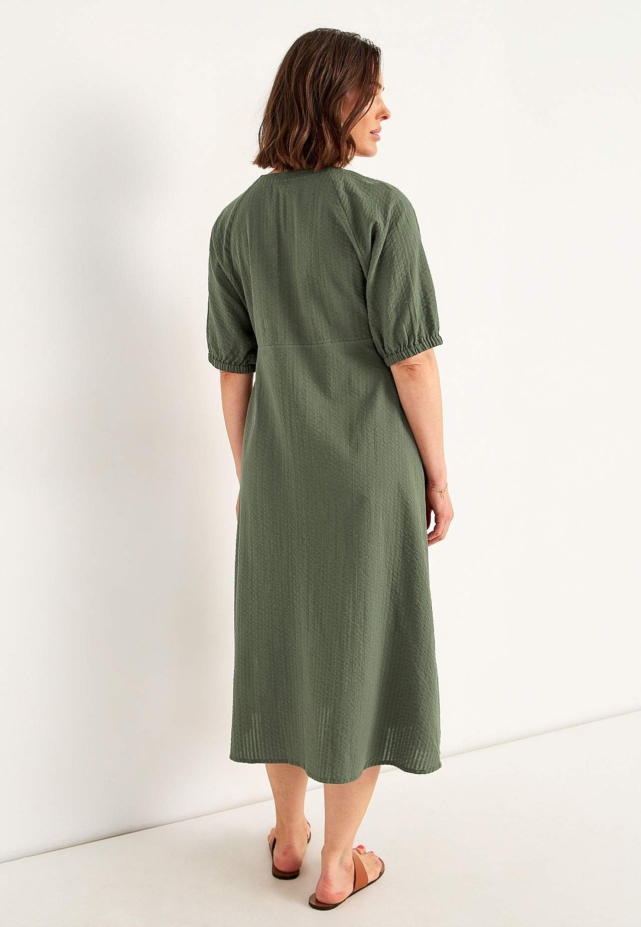 Dress in seersucker