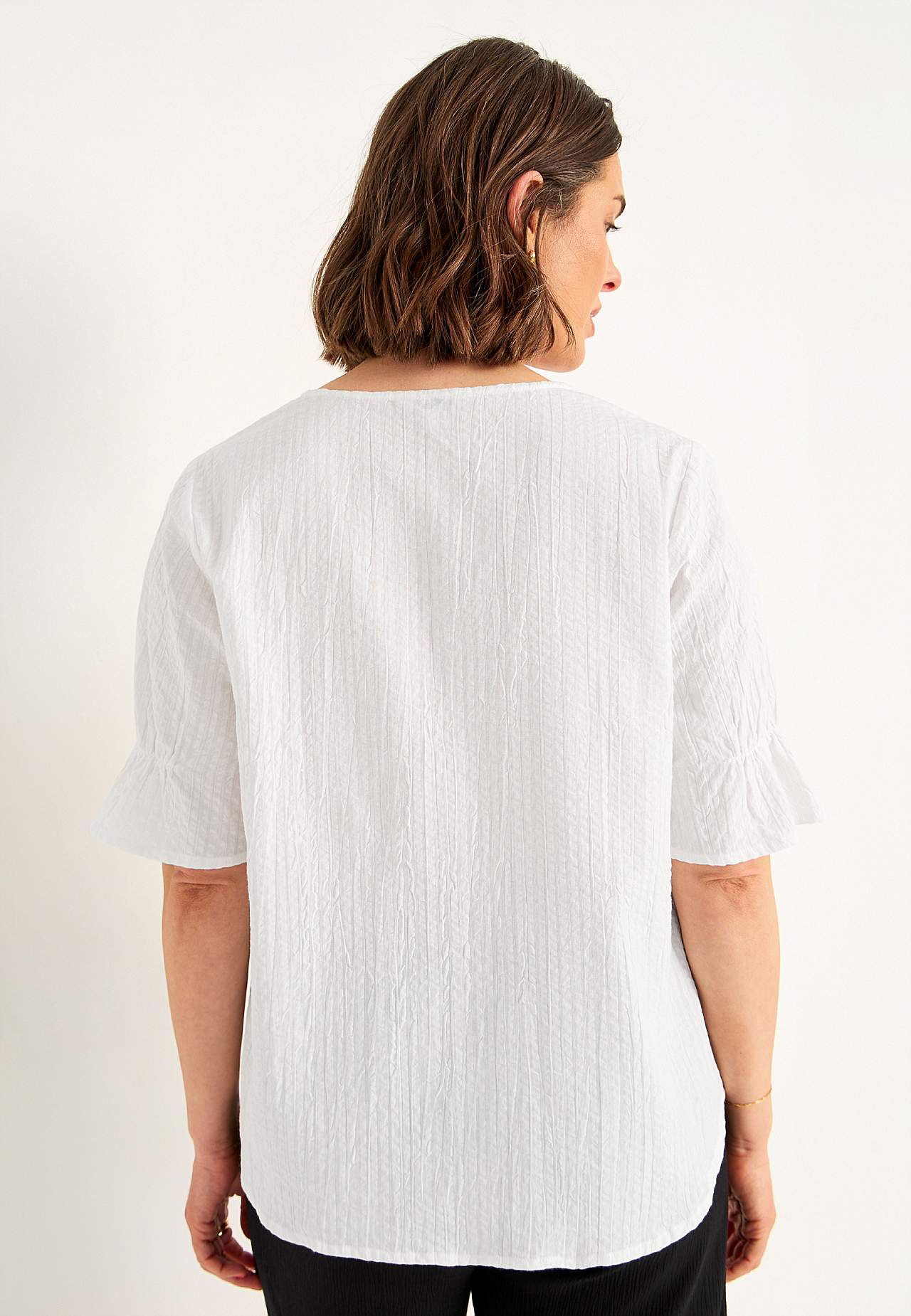 Blouse in seersucker