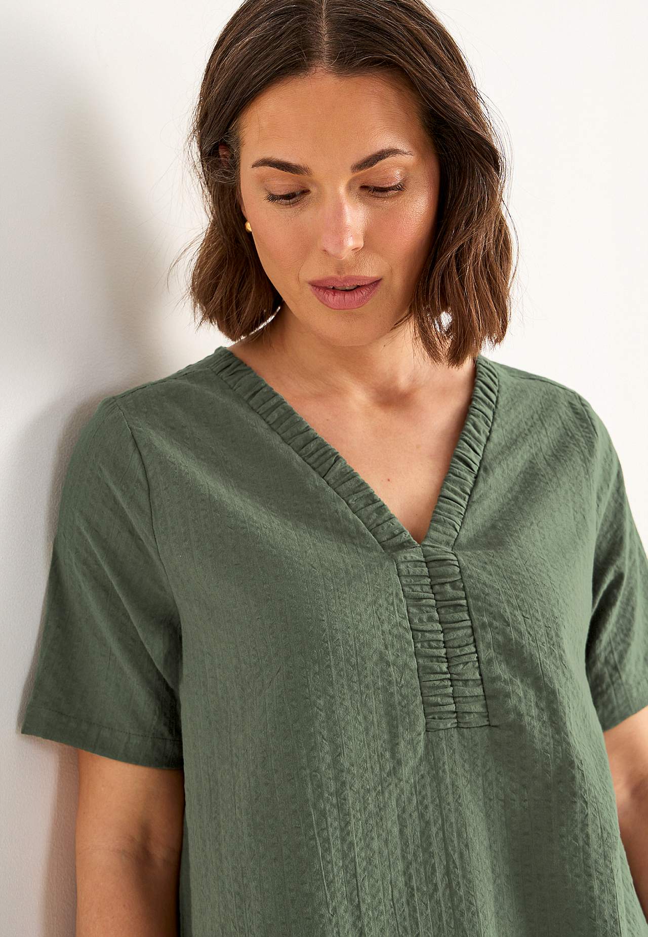 Tunic in seersucker