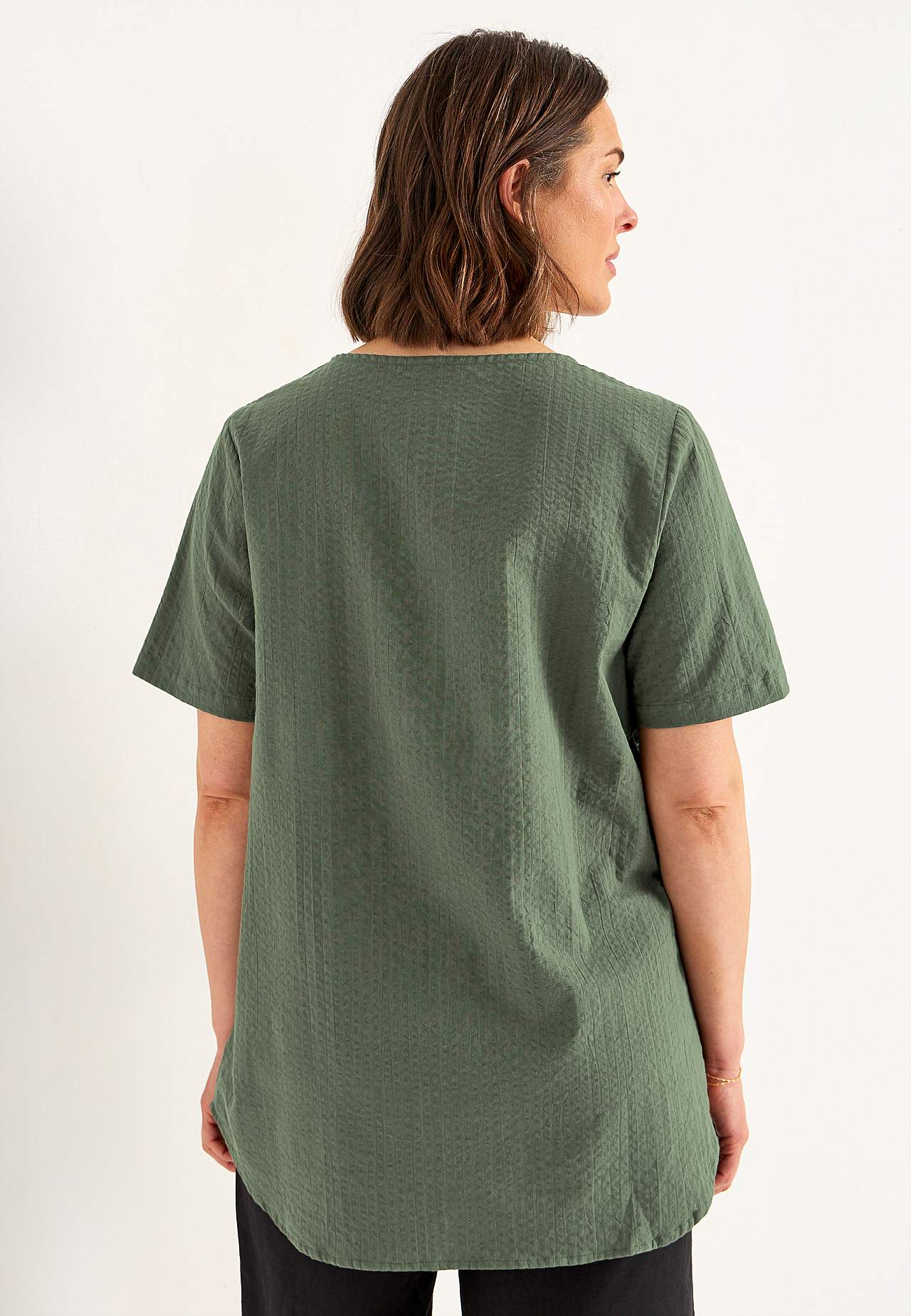 Tunic in seersucker