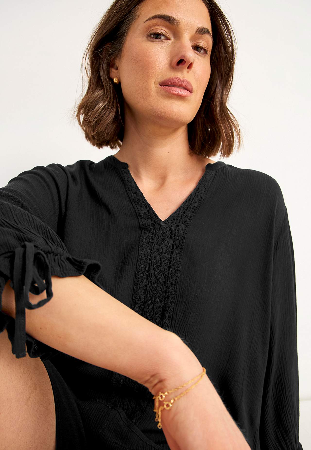 Crepe tunic