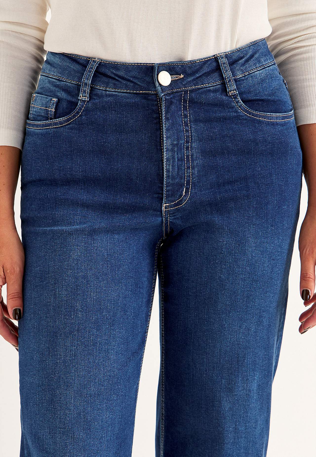 Wide, long jeans with high waist Renata