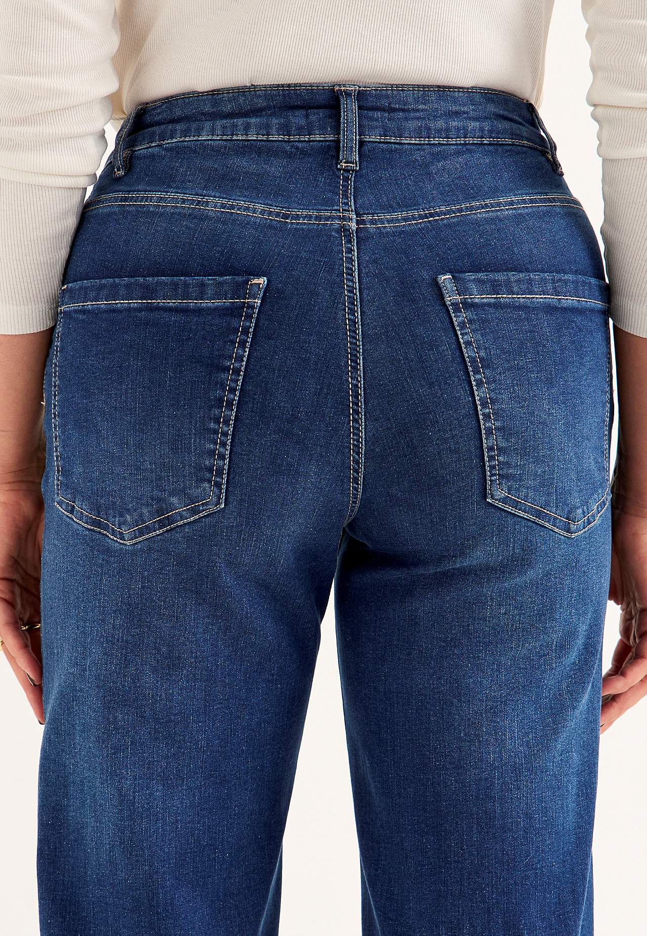 Wide, long jeans with high waist Renata
