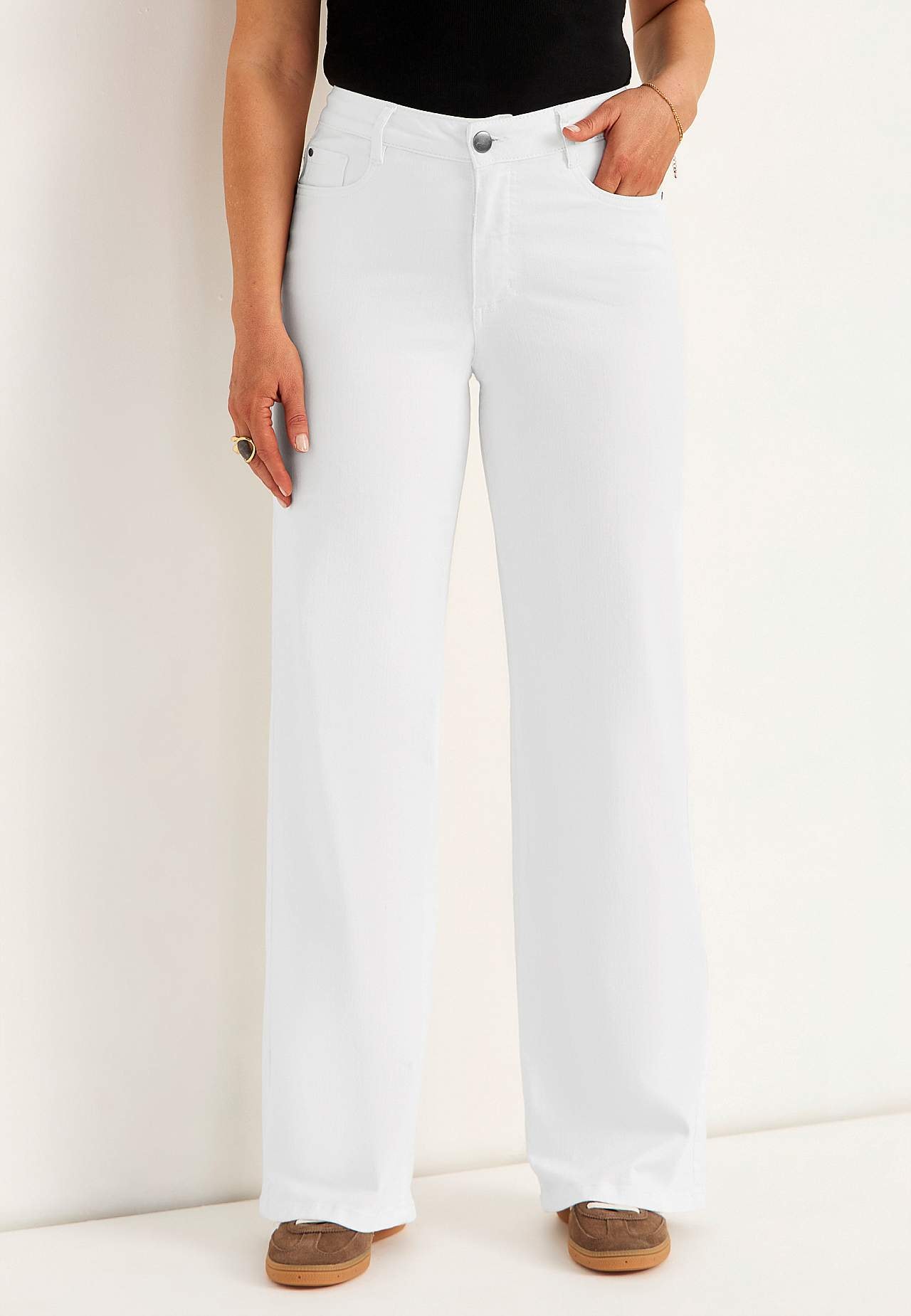 Wide, long jeans with high waist Renata