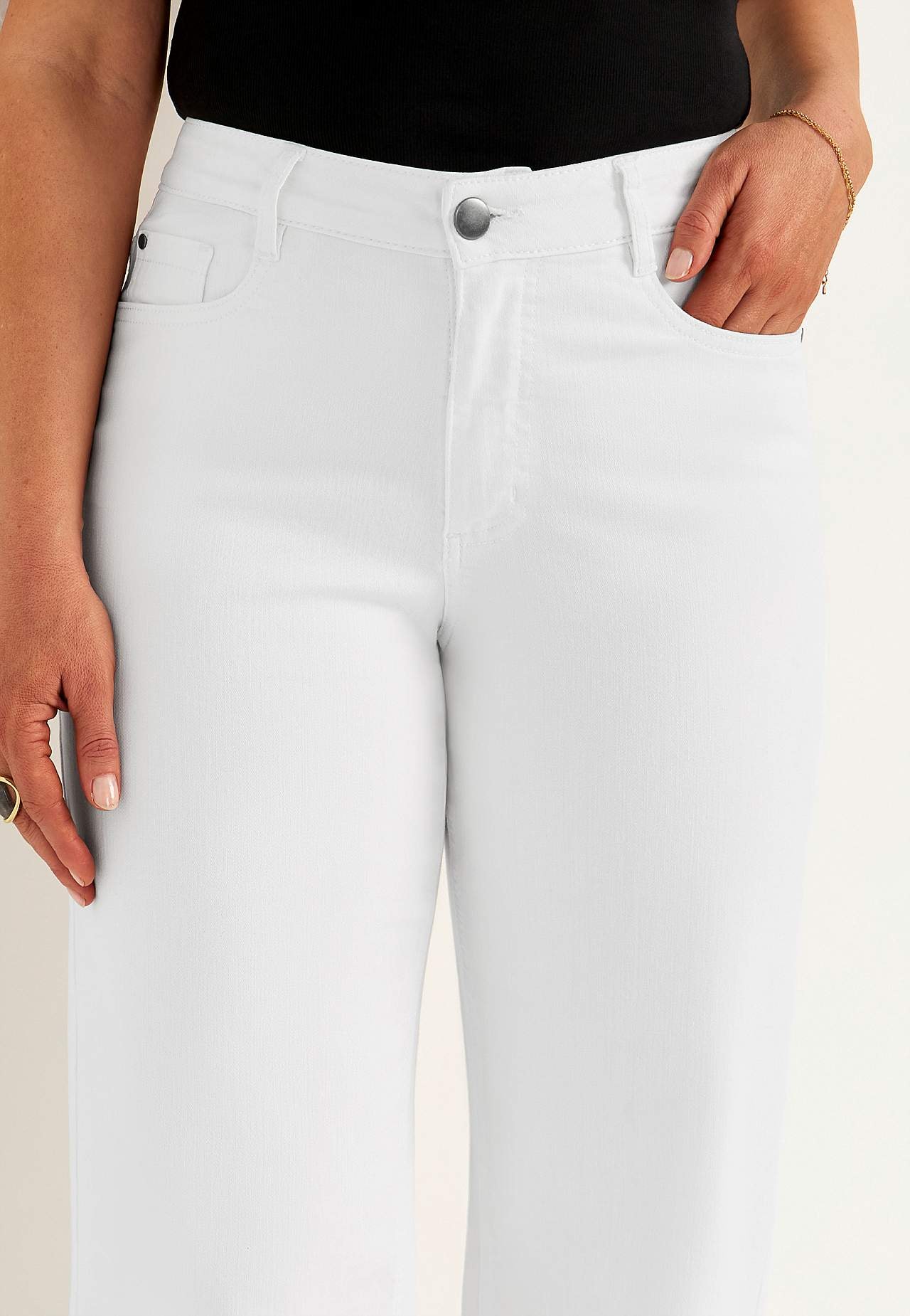 Wide, long jeans with high waist Renata