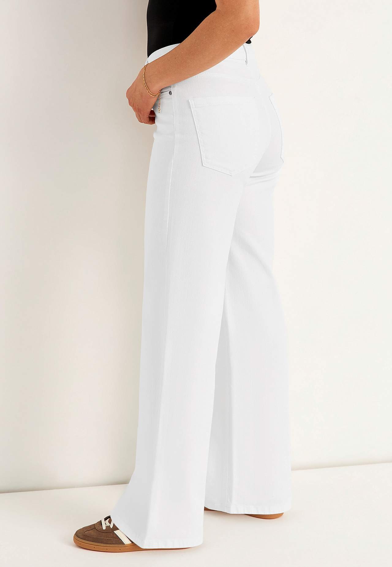 Wide, long jeans with high waist Renata