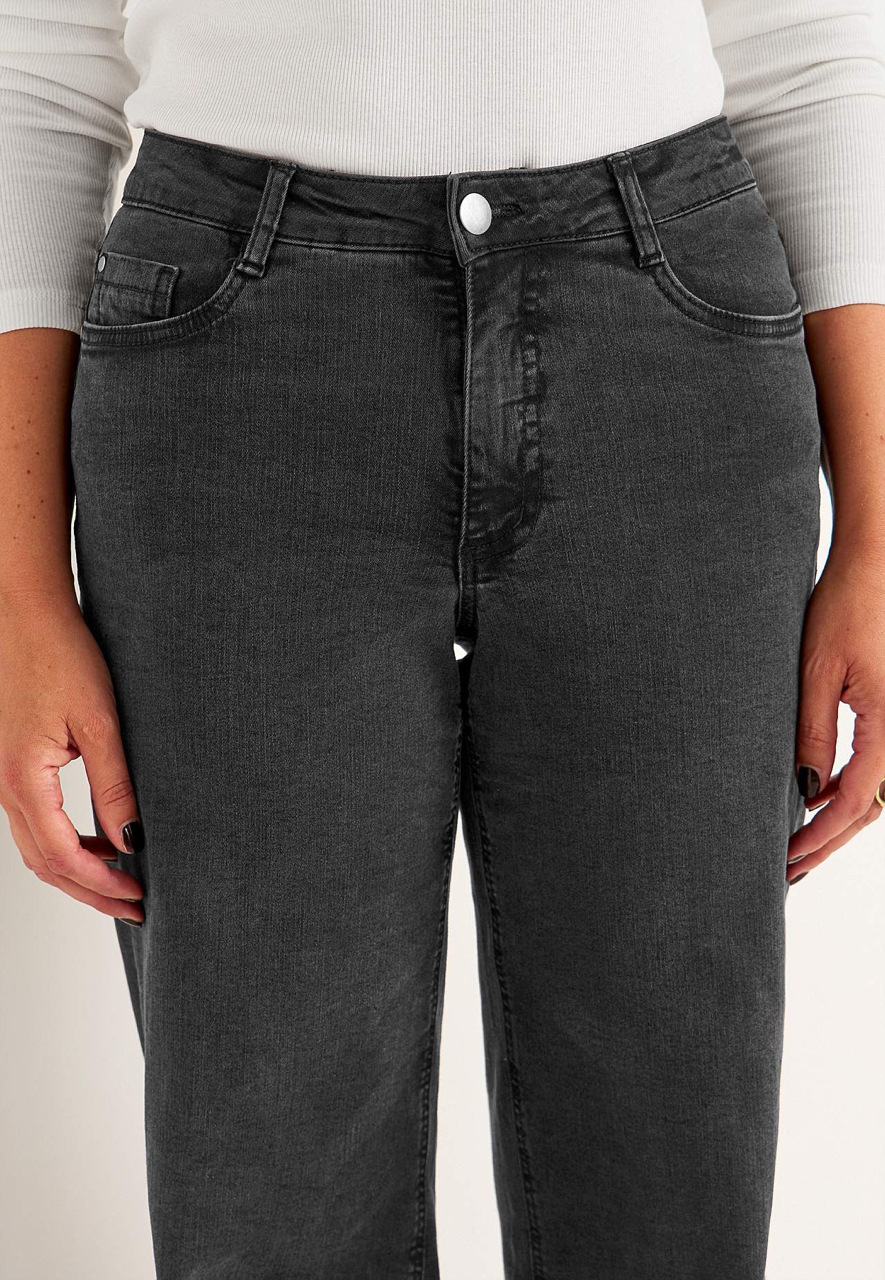 Wide, long jeans with high waist Renata